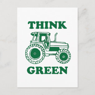 Carte Postale Pensez vert