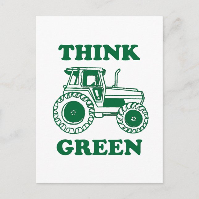 Carte Postale Pensez vert (Devant)