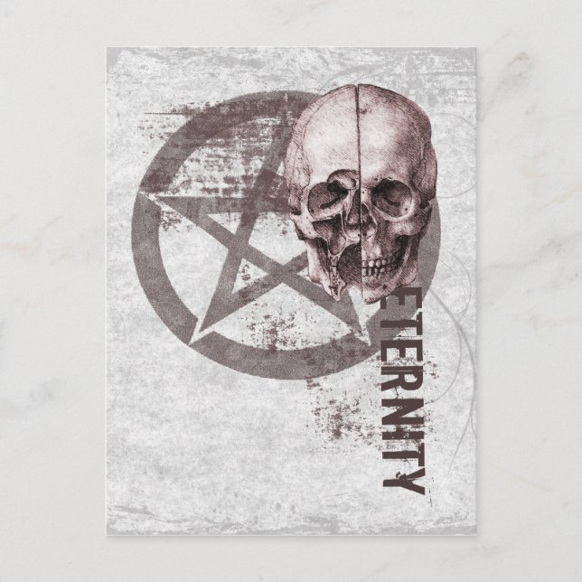 Carte Postale Pentacle Skull (Devant)