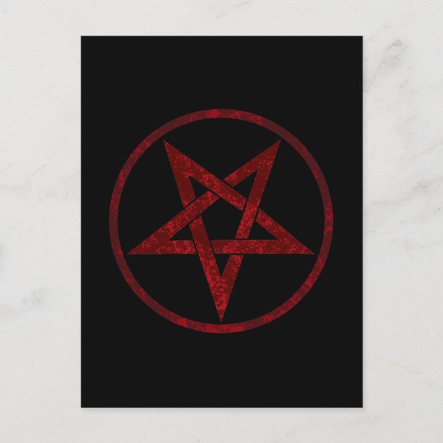 Carte Postale Pentagram Red Devil (Devant)