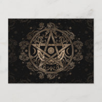 Pentagramme - Or et Noir