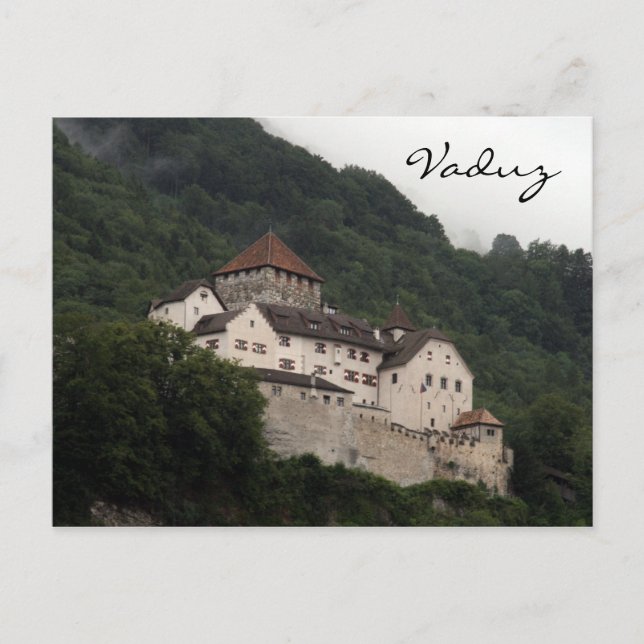Carte Postale pente du château de vaduz (Devant)