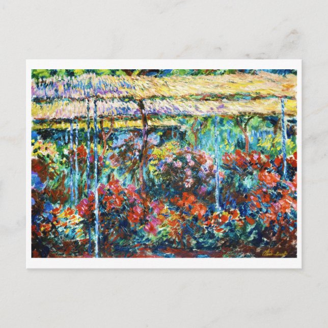 Carte Postale Peonies, 1887 Claude Monet cool, vieux, maître (Devant)