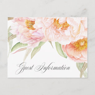 Carte Postale Peonies Roses Luxuriantes Hébergements Floraux