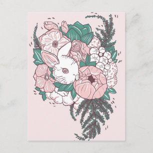 Carte postale Peony Bunny