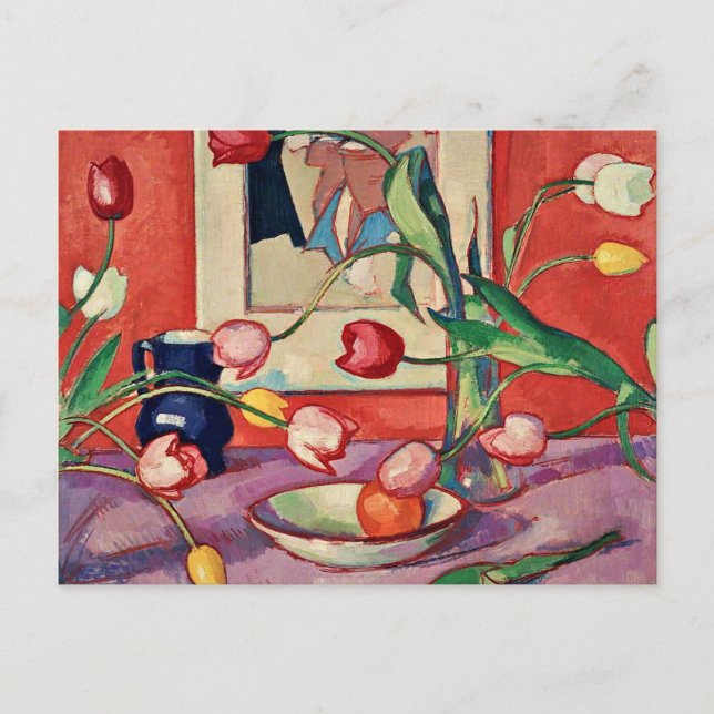 Carte Postale Peploe - Tulipes, Le Jug Bleu (Devant)