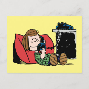 Carte Postale Peppermint Patty sur le téléphone