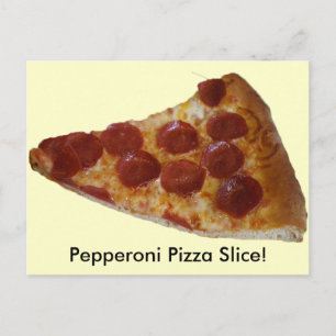 Carte postale Pepperoni Pizza Slice