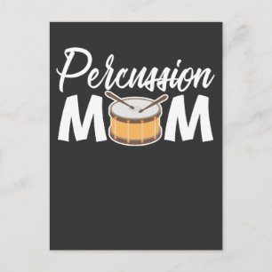 Carte Postale Percussion Maman Drummer instrument de musique Dru