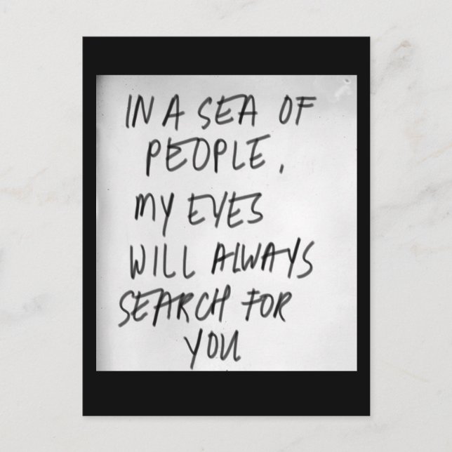 Carte Postale Perdu en mer (Devant)