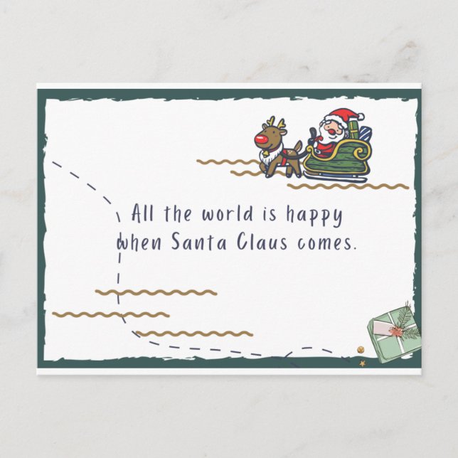 Carte Postale Père Noël (Devant)