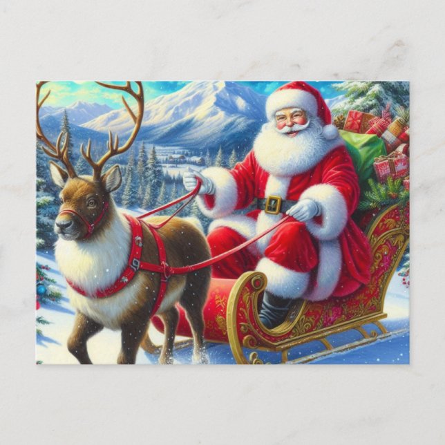 Carte Postale Père Noël 08 (Devant)