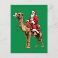 Père Noël à cheval sur un Camel