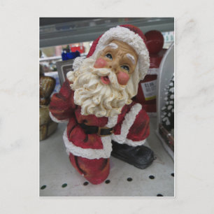 Carte Postale Père Noël agenouillée