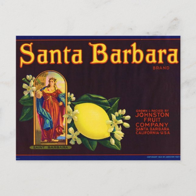 Carte Postale Père Noël Barbara (Devant)