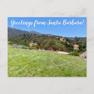 Carte postale père Noël Barbara Botanic Garden