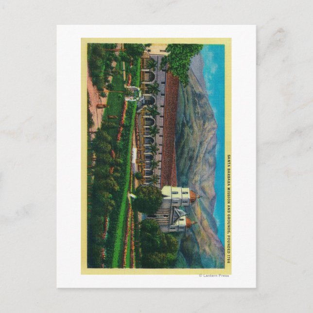Carte Postale Père Noël Barbara Mission et terrains (Devant)