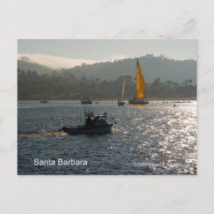 Carte Postale Père Noël Barbara Sunset Products, Californie