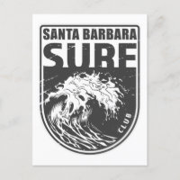 Père Noël Barbara Surf Club California Emblem
