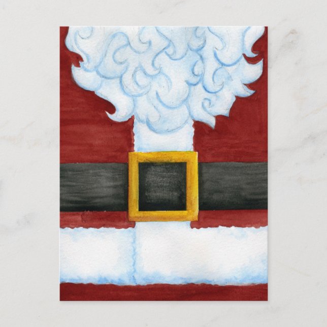 Carte postale père Noël Belly (Devant)