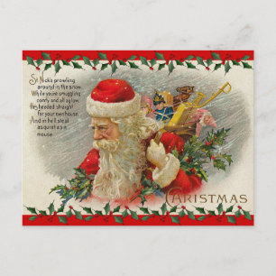 Carte postale père Noël Christmas