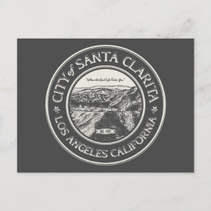 CARTE POSTALE PÈRE NOËL CLARITA CALIFORNIE