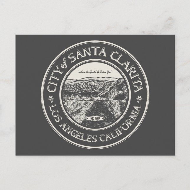CARTE POSTALE PÈRE NOËL CLARITA CALIFORNIE (Devant)