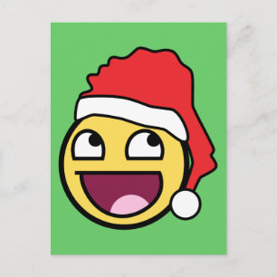 Carte postale Père Noël Face géniale