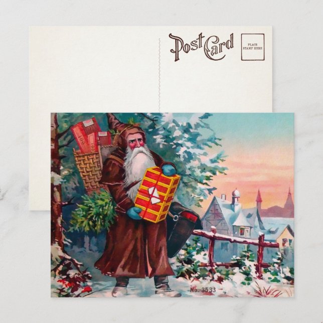 Carte postale Père Noël Grumpy de Victoria (Devant / Derrière)