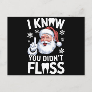 Carte Postale Père Noël Je sais que vous n'avez pas perdu Dentis