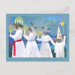 Carte postale Père Noël Lucia