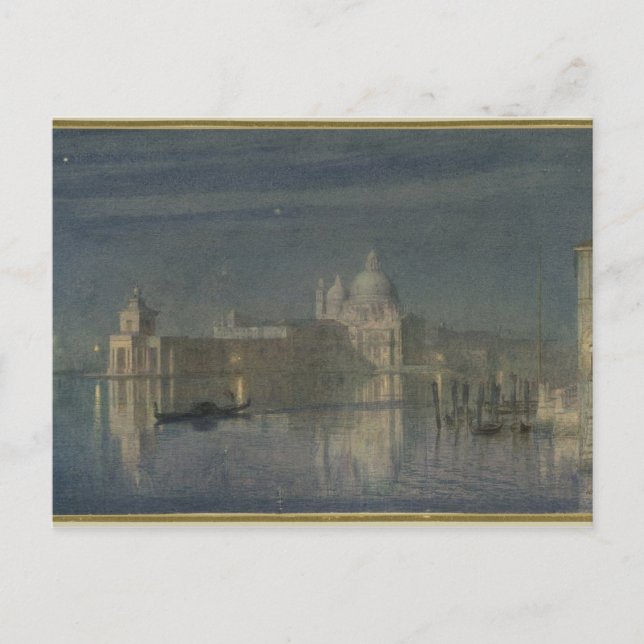 Carte Postale Père Noël Maria Della Salute, Venise, Lune, 1863 (Devant)