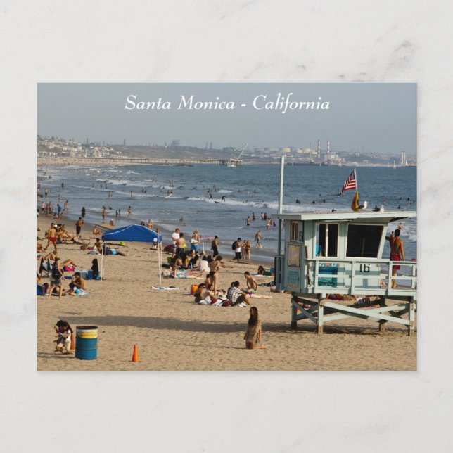 Carte postale père Noël Monica (Devant)