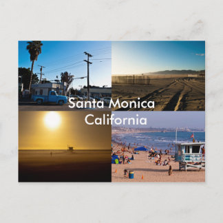 Carte Postale père Noël Monica - Californie