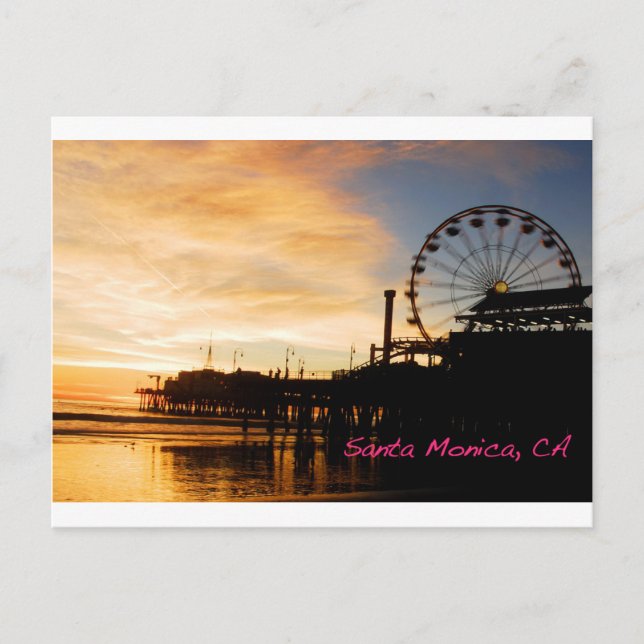 Carte Postale Père Noël Monica Californie (Devant)