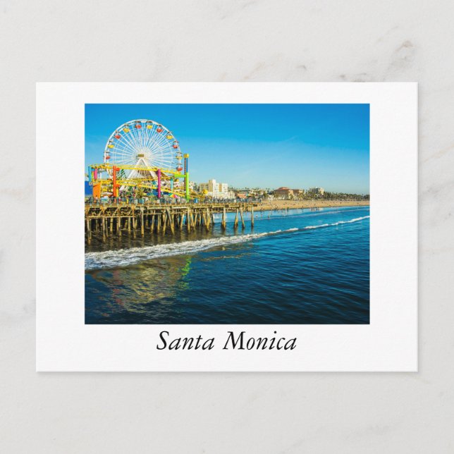 Carte Postale Père Noël Monica Californie (Devant)