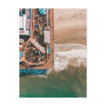 PÈRE NOËL MONICA PIER, CALIFORNIE - VUE AÉRIENNE