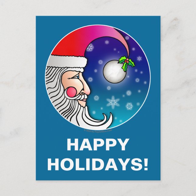 Carte postale - Père Noël Moon (Devant)