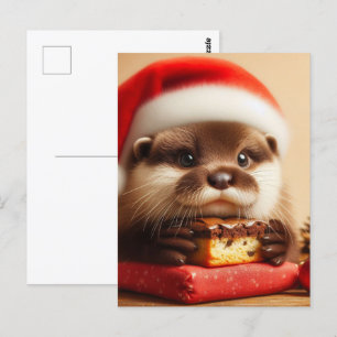 Carte Postale Père Noël Otter Brownies