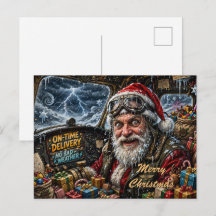 Père Noël Pilote Joyeux Noël