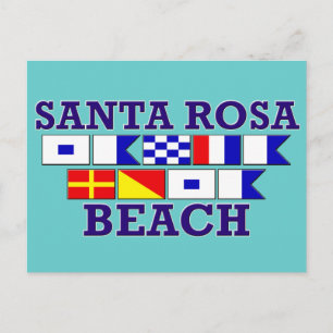 Carte postale père Noël Rosa Beach