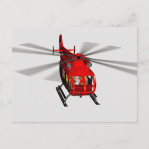 Carte Postale Père Noël Vient En Heli
