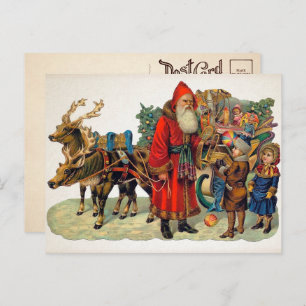 Carte postale Père Noël vintage