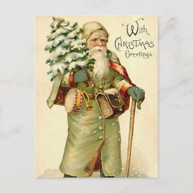 Carte postale Père Noël vintage (Devant)