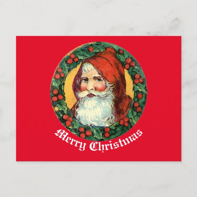 Carte postale Père Noël vintage (Devant)