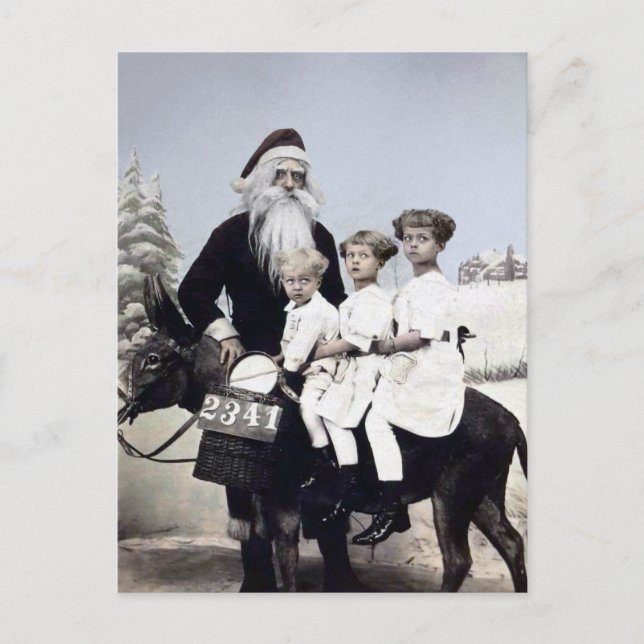 Carte postale Père Noël vintage (Devant)