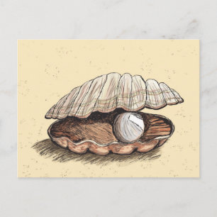 Carte Postale Perfect Pearl Seashell