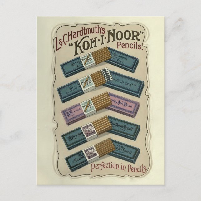 Carte Postale Perfection dans les crayons Koh-I-Noor (Devant)