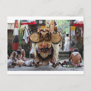 Carte Postale performance de danse balinaise Barong