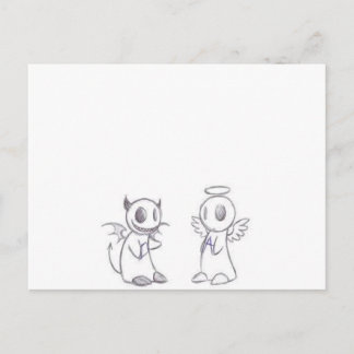 CARTE POSTALE PÉRIL ET ANGEL